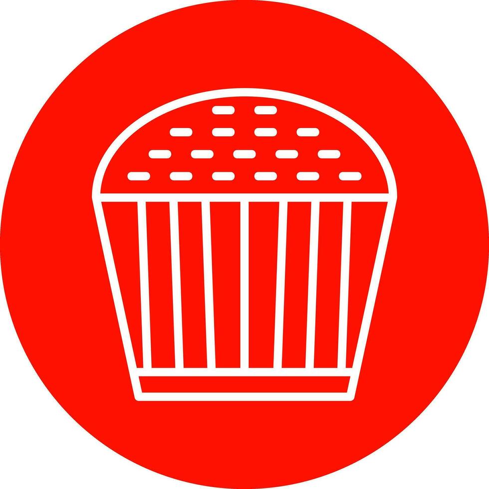 diseño de icono de vector de cupcake