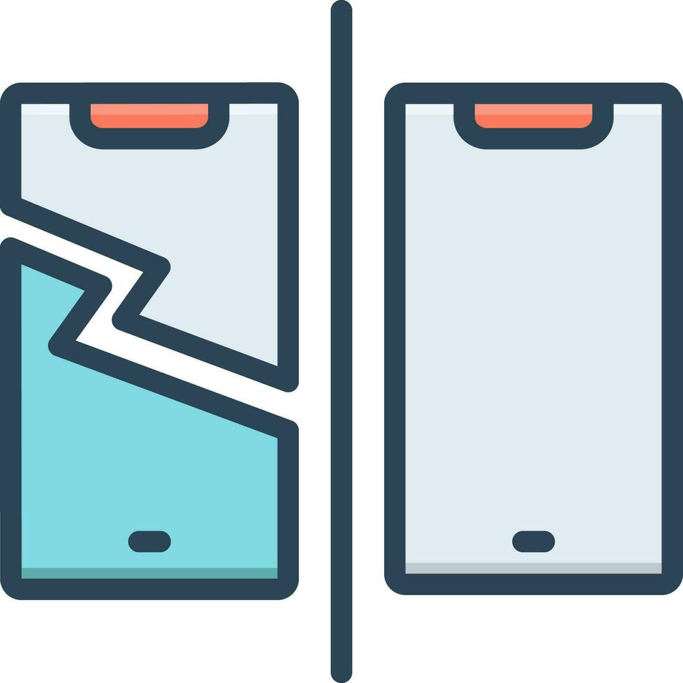 color icon for after vector