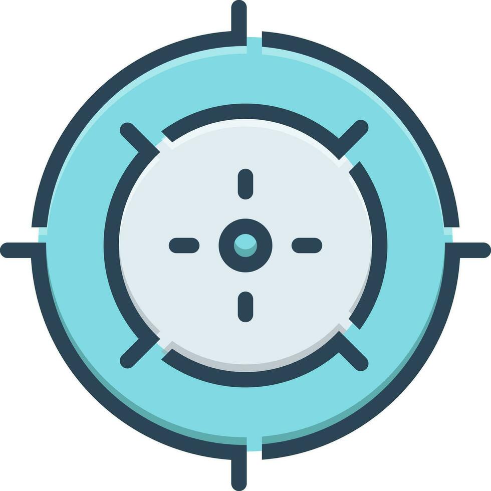 color icon for precision vector
