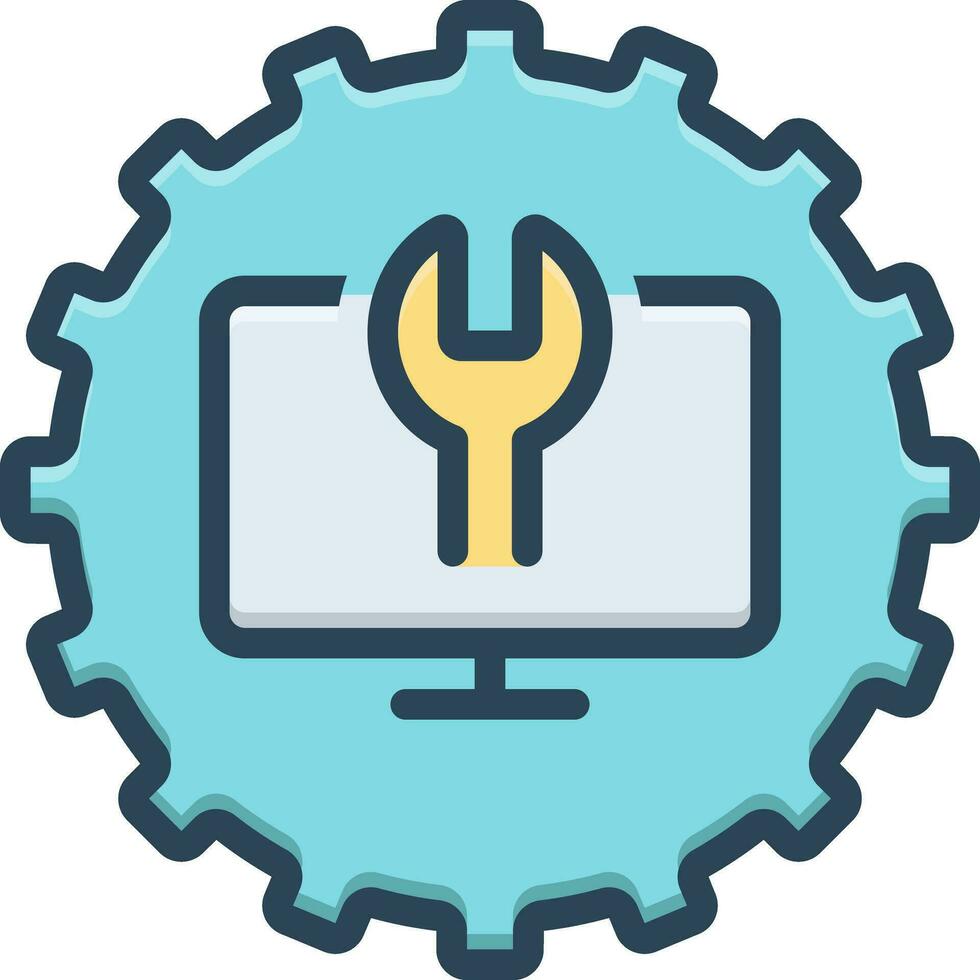 color icon for software vector