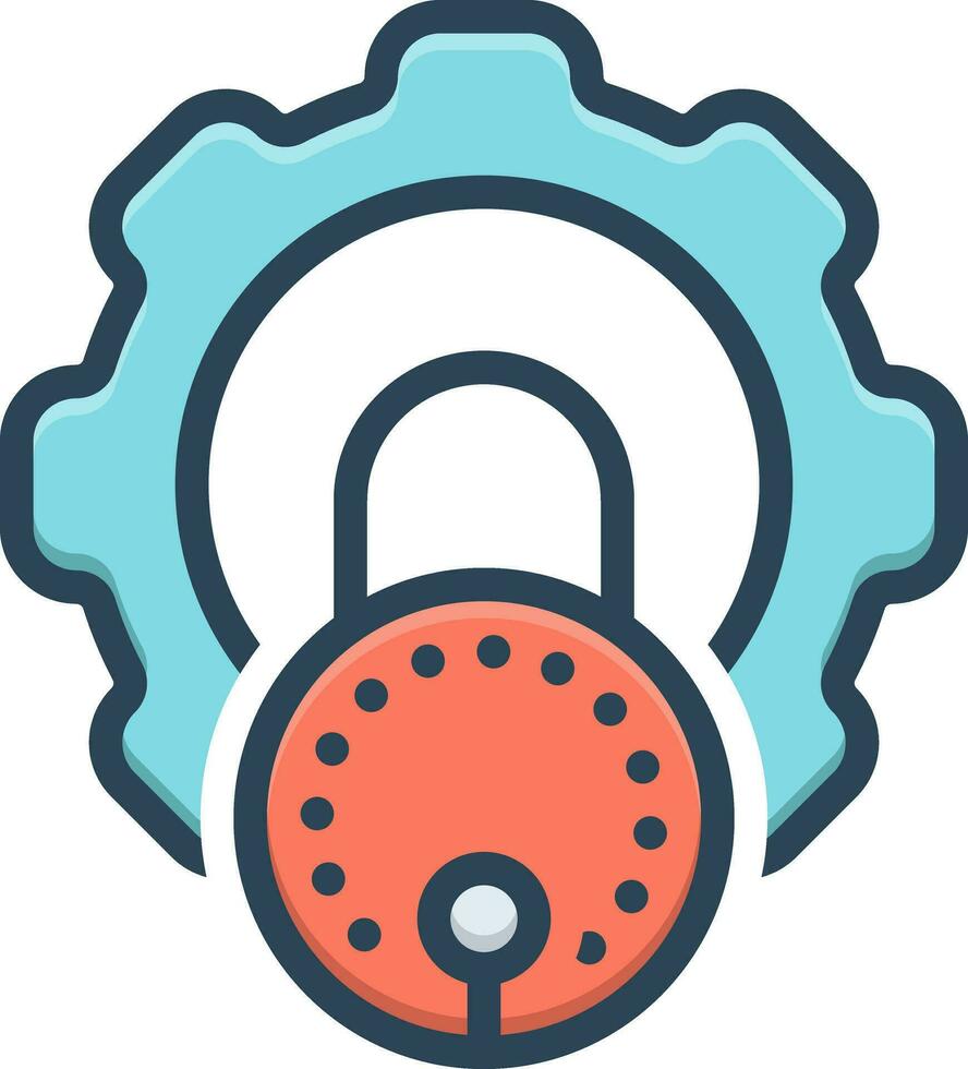 color icon for pgp vector