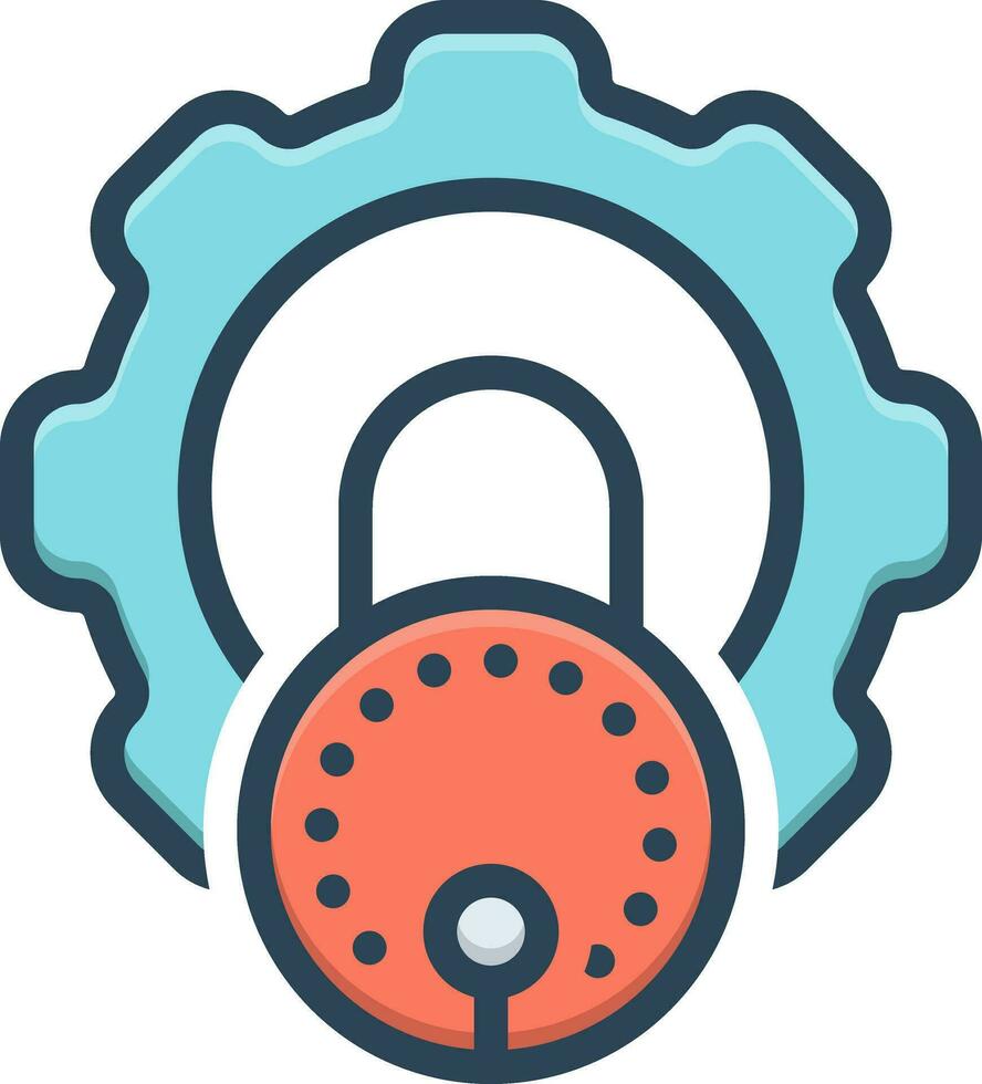 color icon for pgp vector