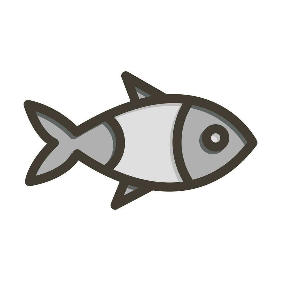 Seafood Vector Thick Line Filled Colors Icon For Personal And Commercial Use.