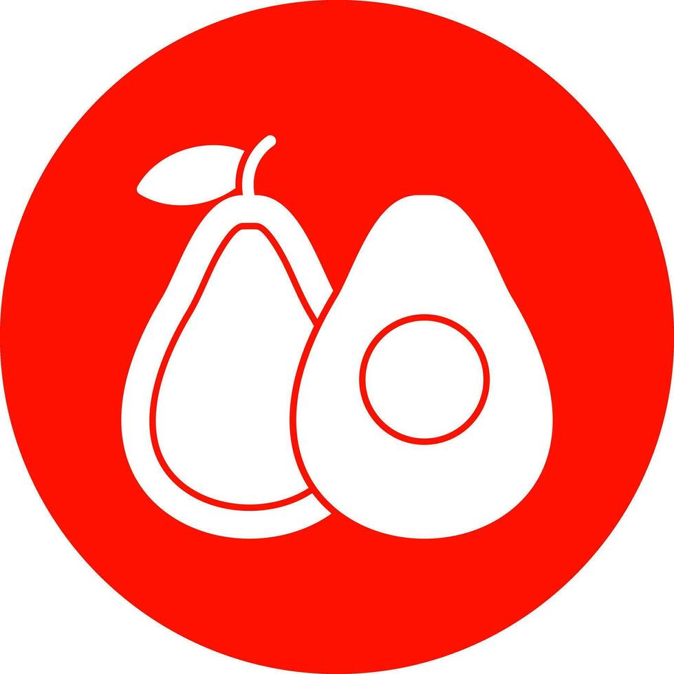 diseño de icono de vector de aguacate