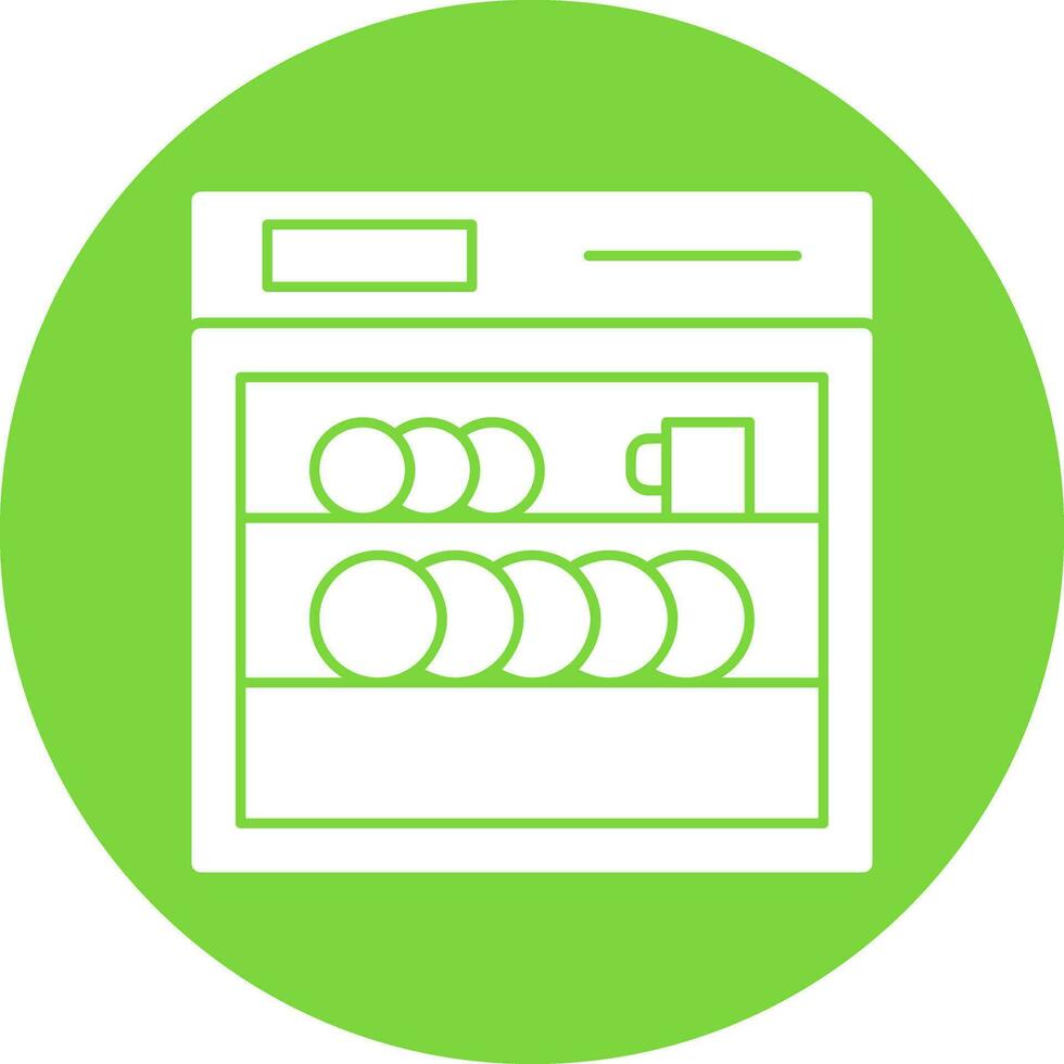 Dishwasher Vector Icon Design