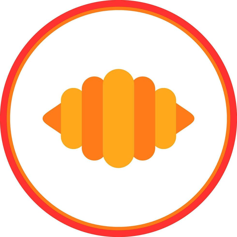 diseño de icono de vector de croissant