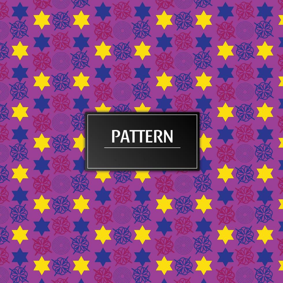 Modern geometric flower pattern vector