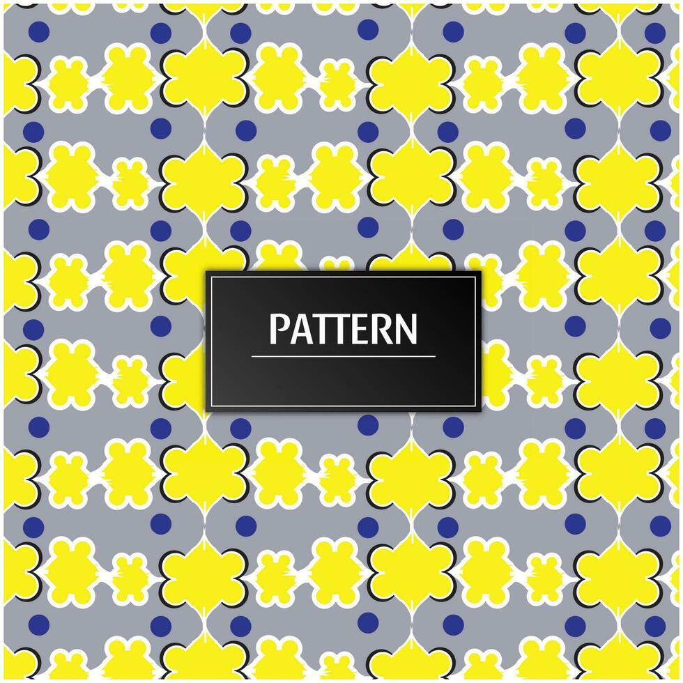 Modern geometric flower pattern vector