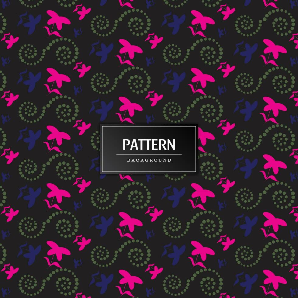 Modern geometric flower pattern vector