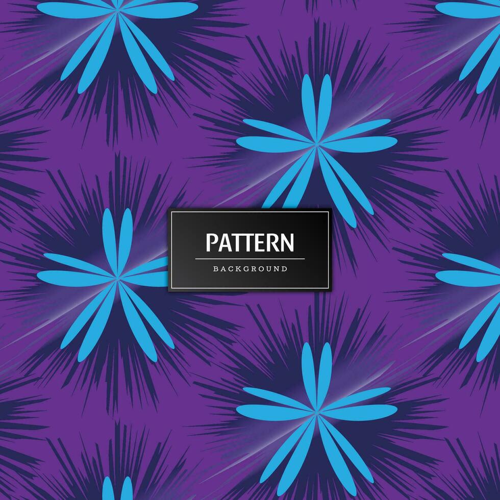 Modern geometric flower pattern vector