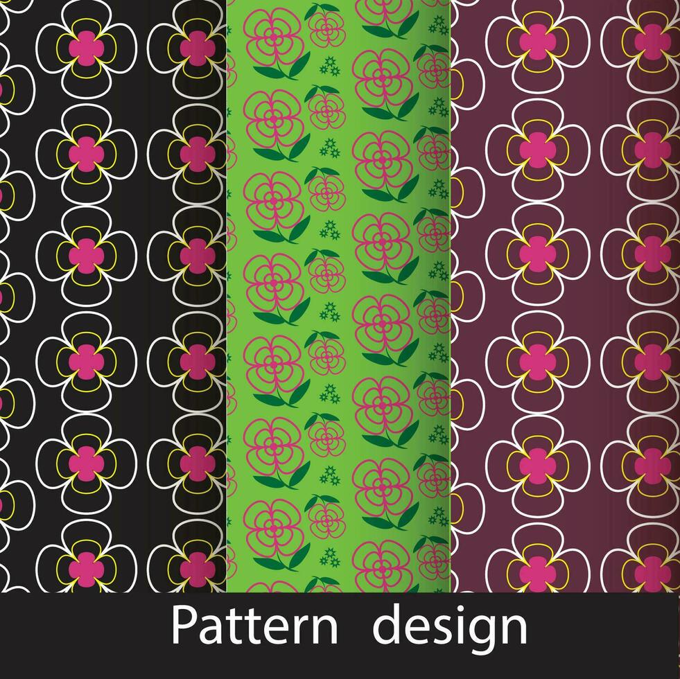Modern geometric flower pattern vector