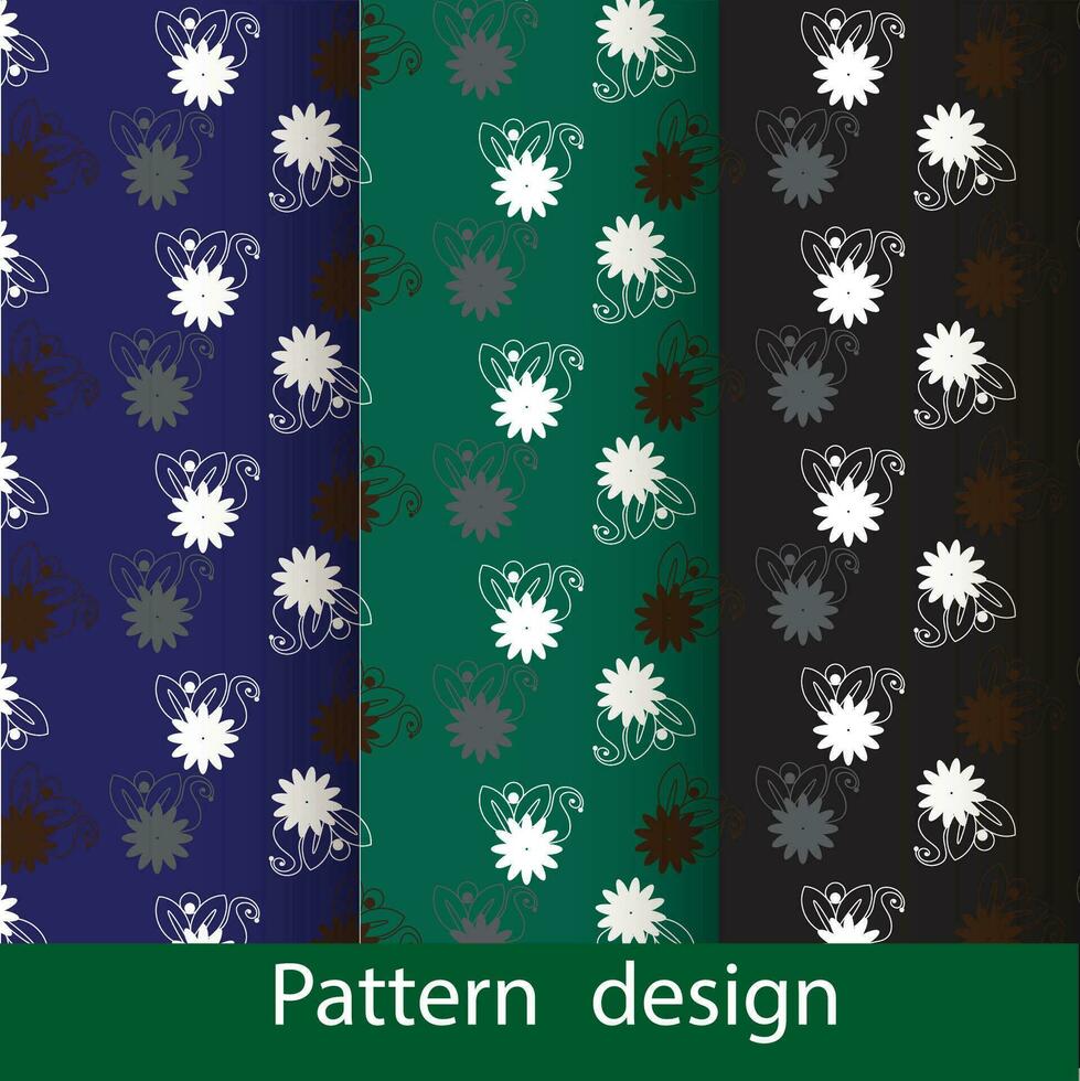 Modern geometric flower pattern vector