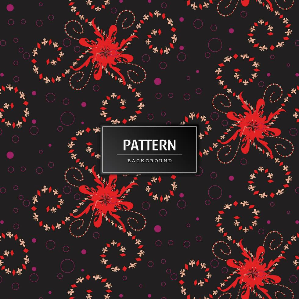 Modern geometric flower pattern vector