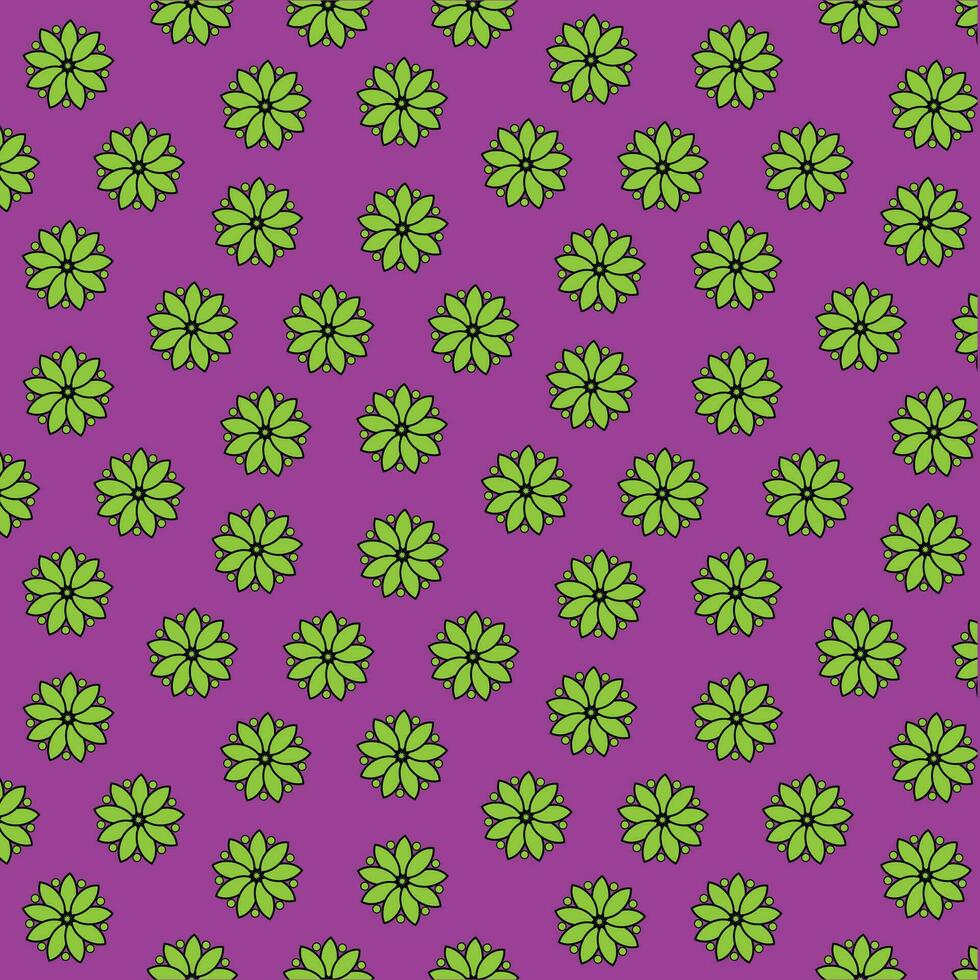 Modern geometric flower pattern vector