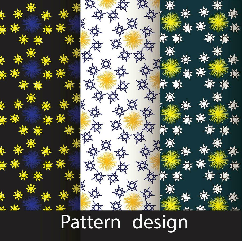 Modern geometric flower pattern vector