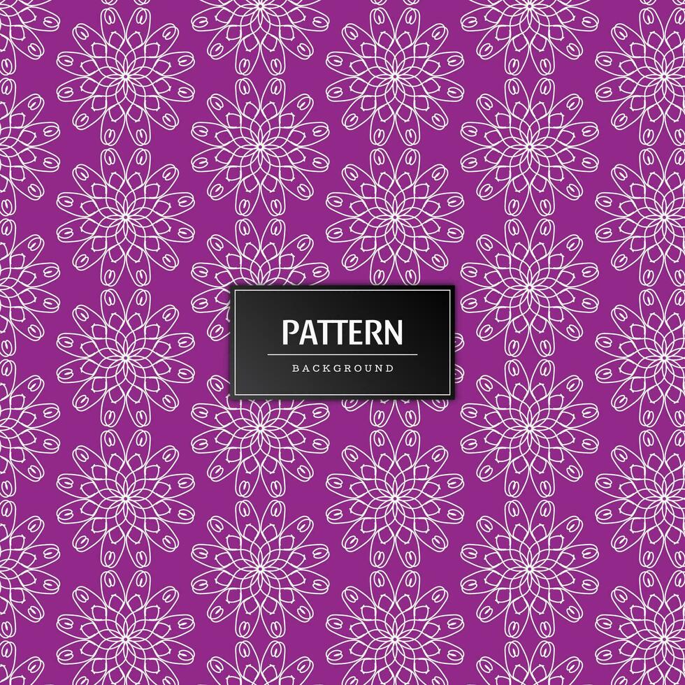 Modern geometric flower pattern vector