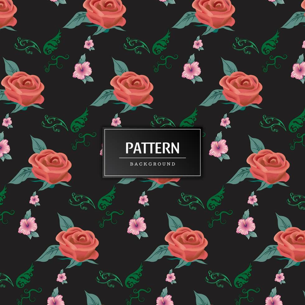 Modern geometric flower pattern vector