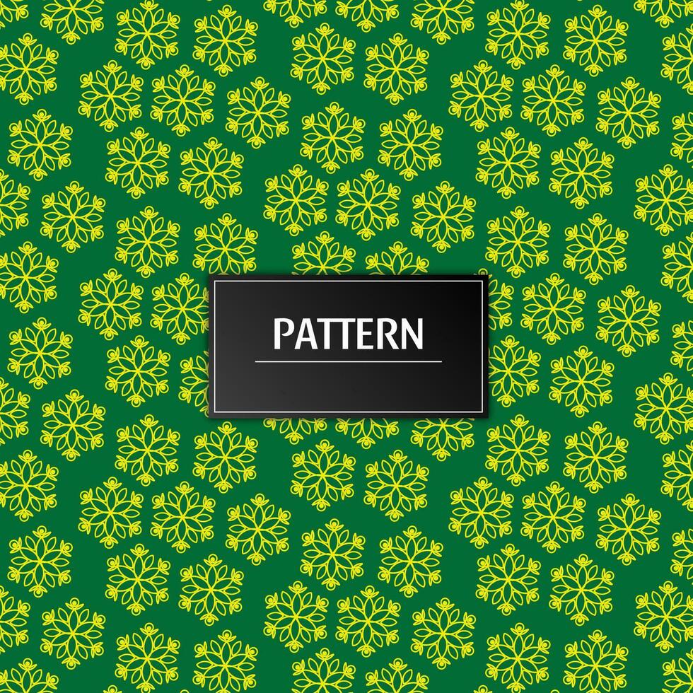 Modern geometric flower pattern vector