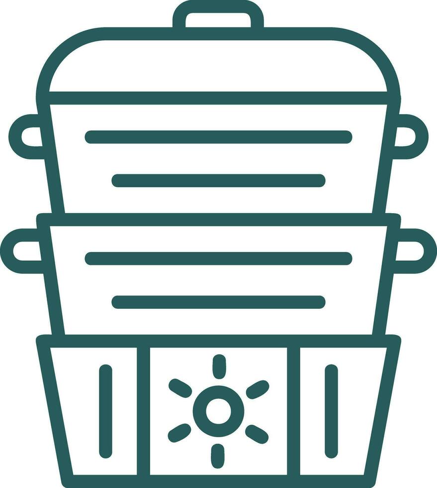 Steamer Vector Icon Design