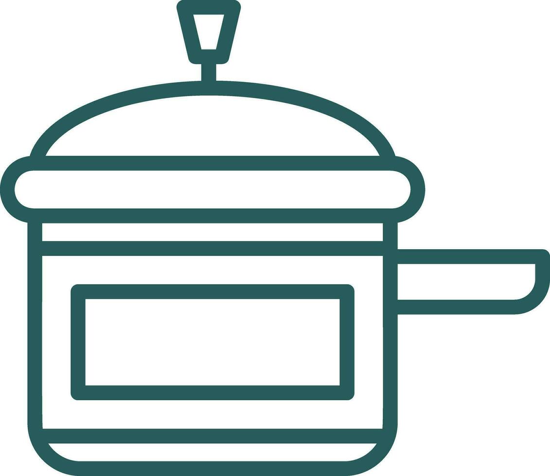 Pressure Cooker Vector Icon Design