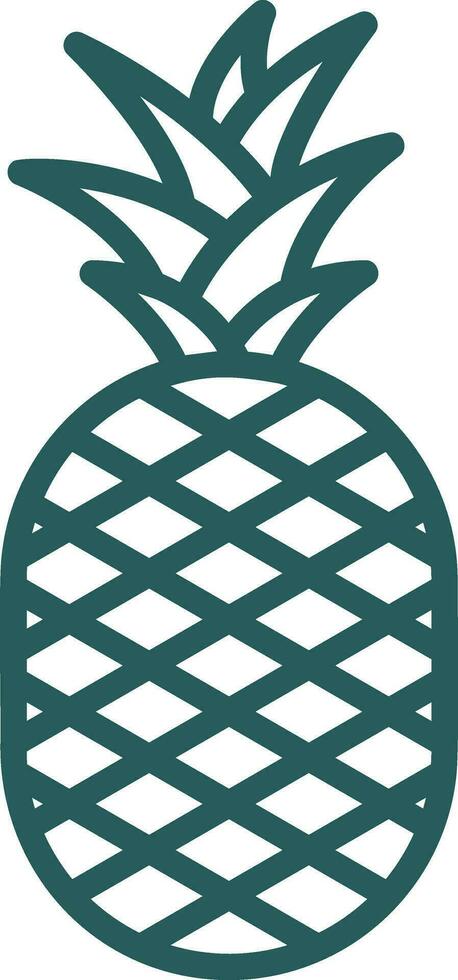 Pineapple Vector Icon Design