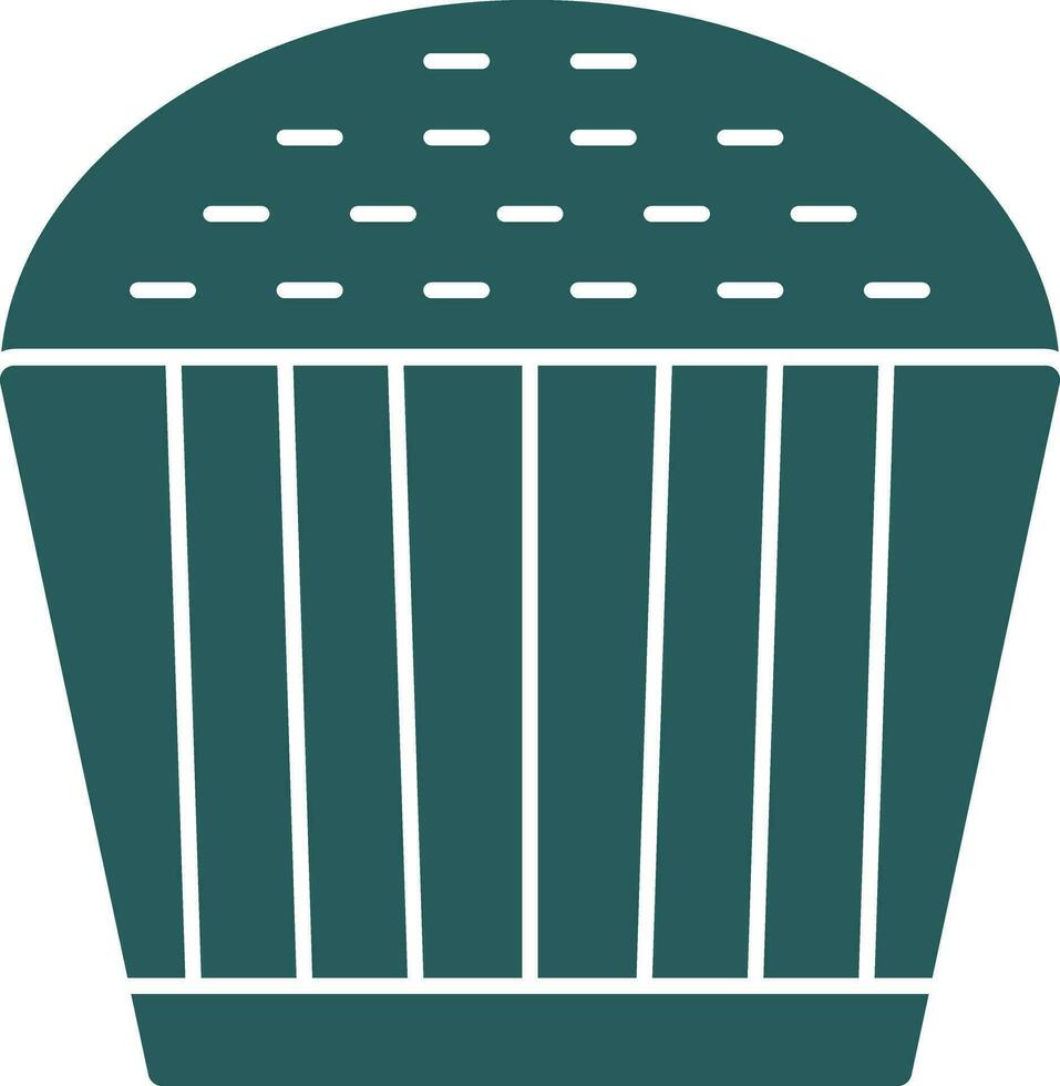 diseño de icono de vector de cupcake