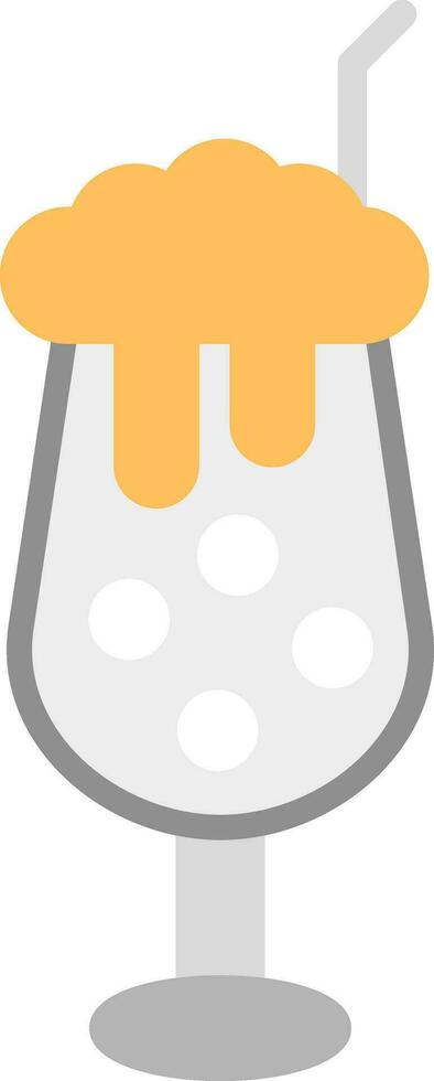 Milkshake Vector Icon Design