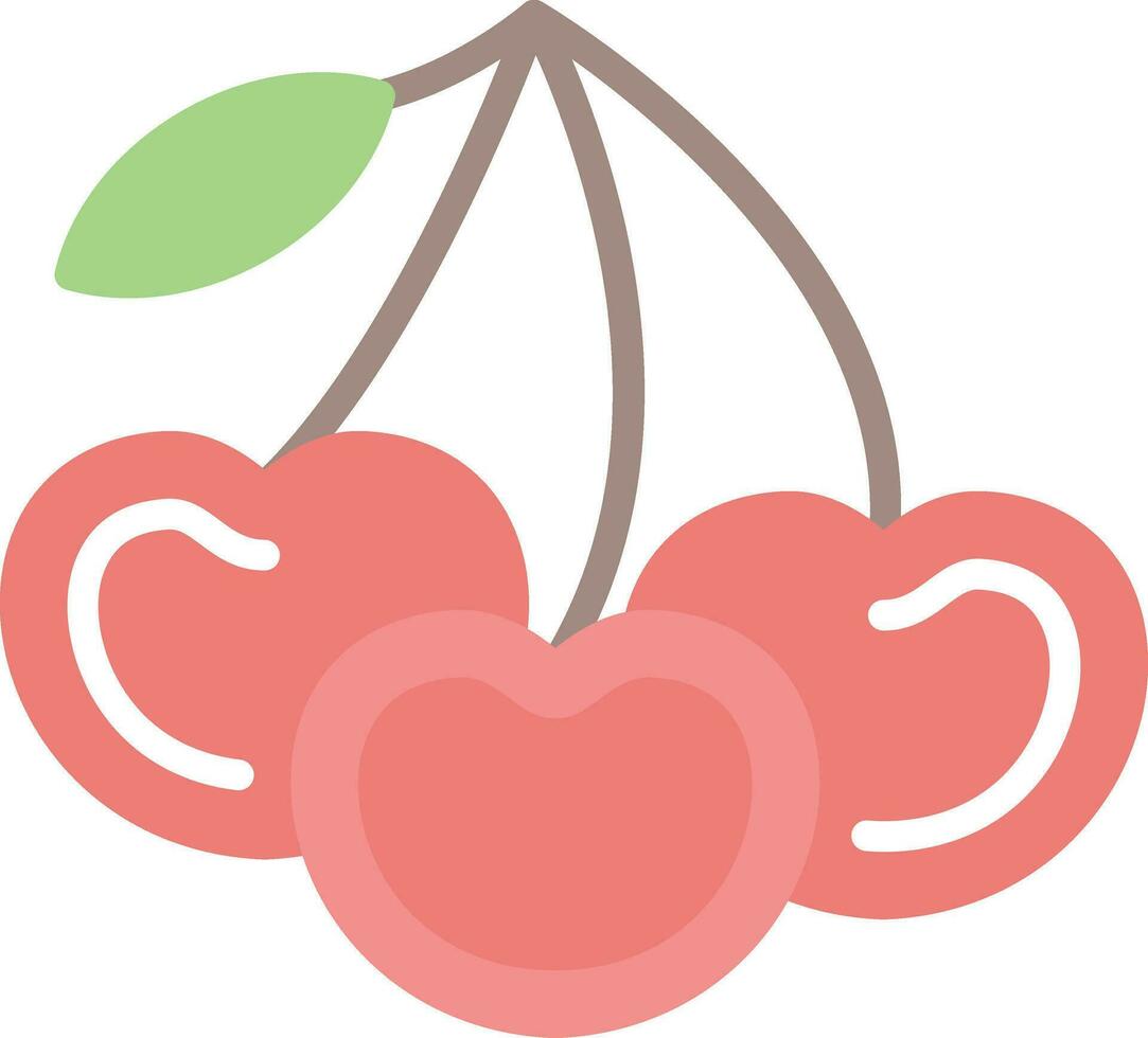 Cherries Vector Icon Design