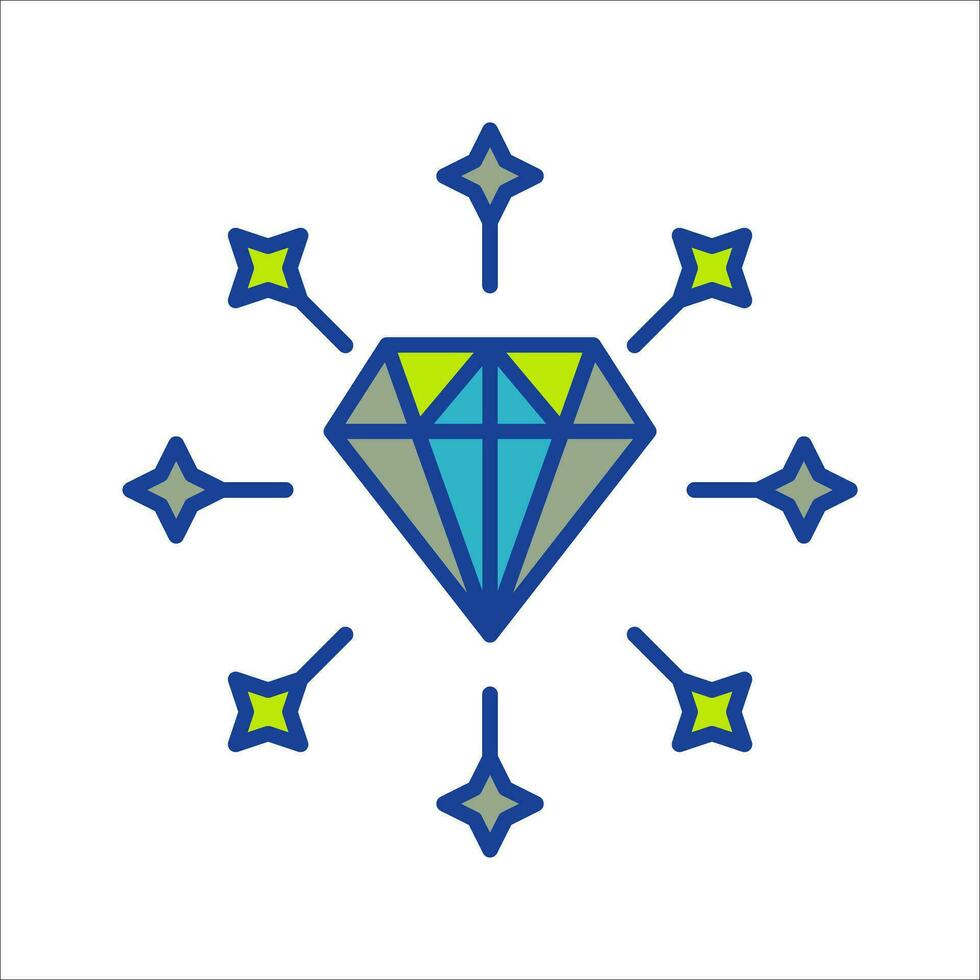 icono de vector de diamante