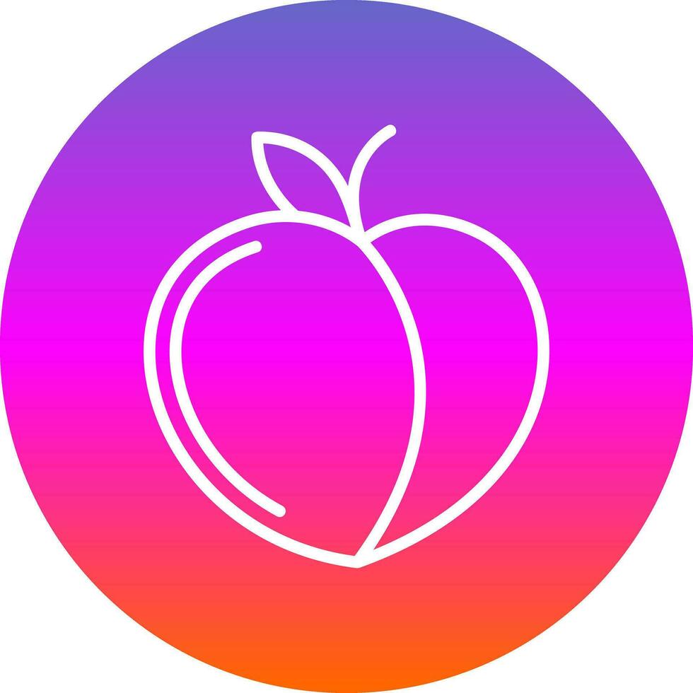 Peach Vector Icon Design