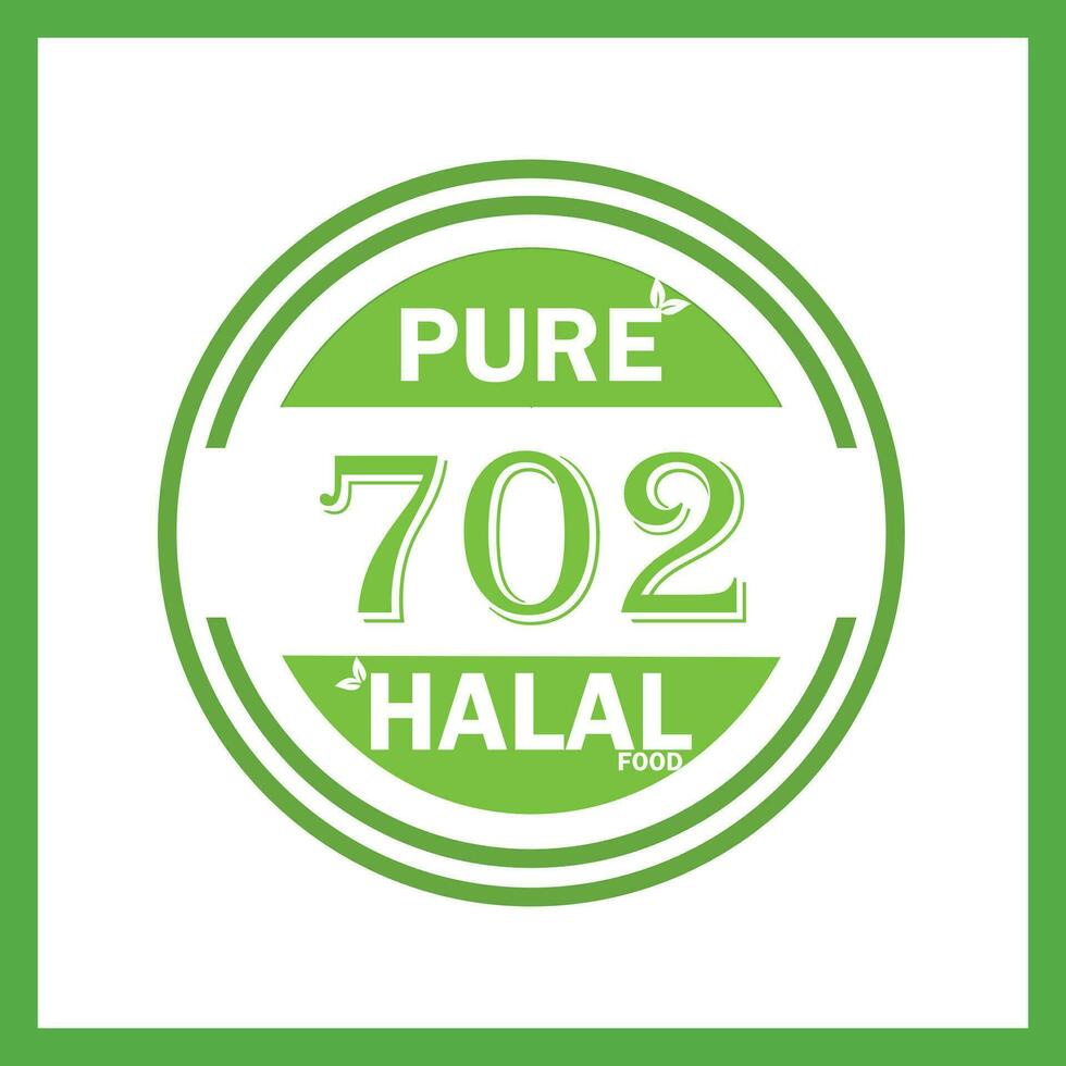 design with halal leaf design 720 vector