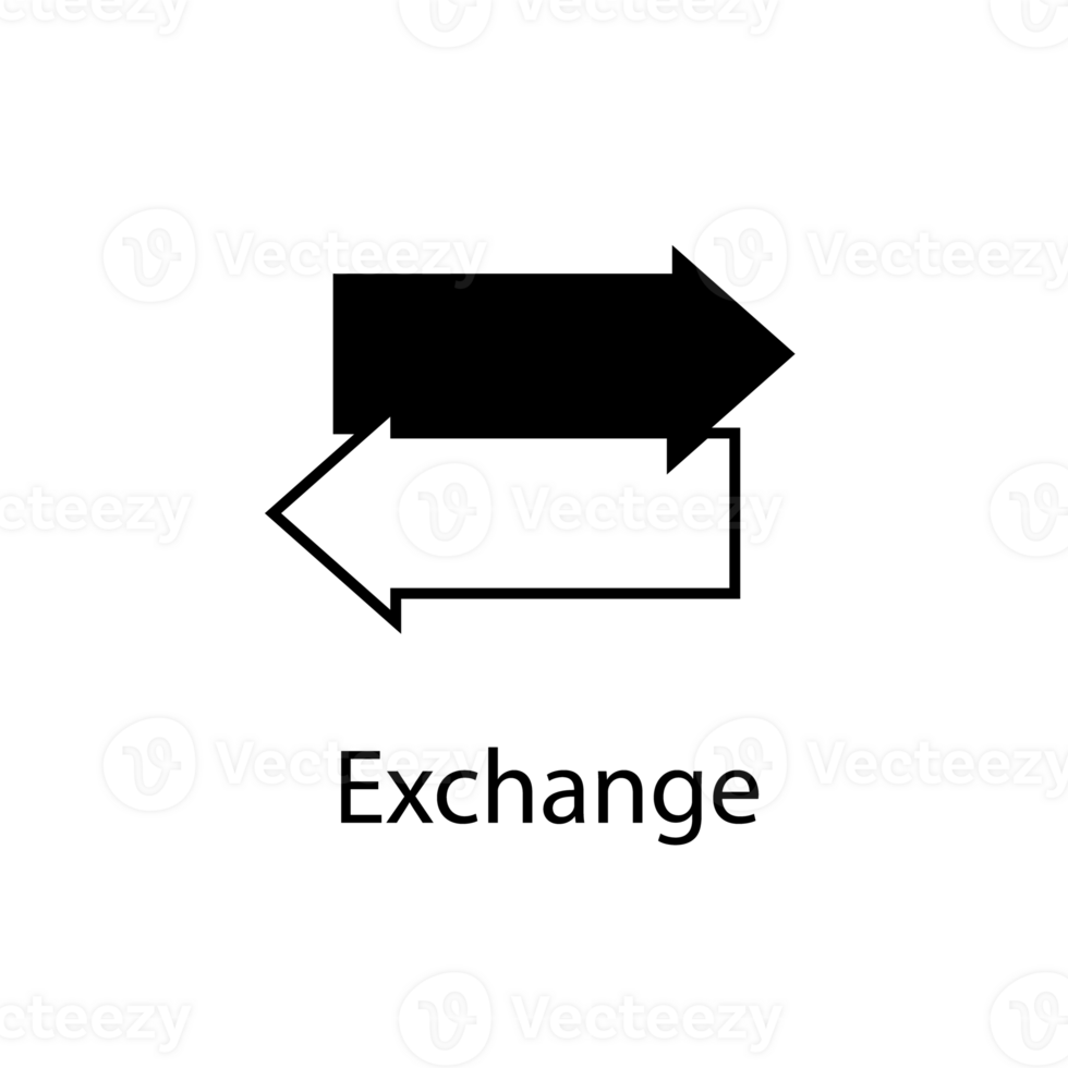 Exchange arrow icon, reverse swap switch flip. Exchange data symbol icon. png