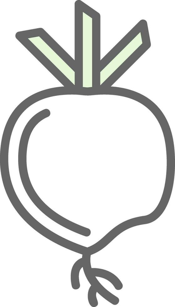 Turnip Vector Icon Design