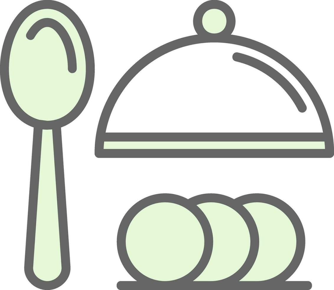 Dinner Vector Icon Design