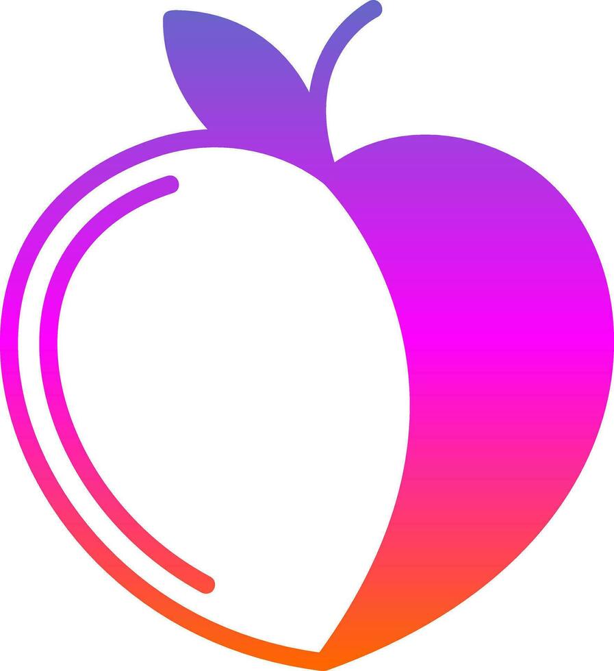 Peach Vector Icon Design