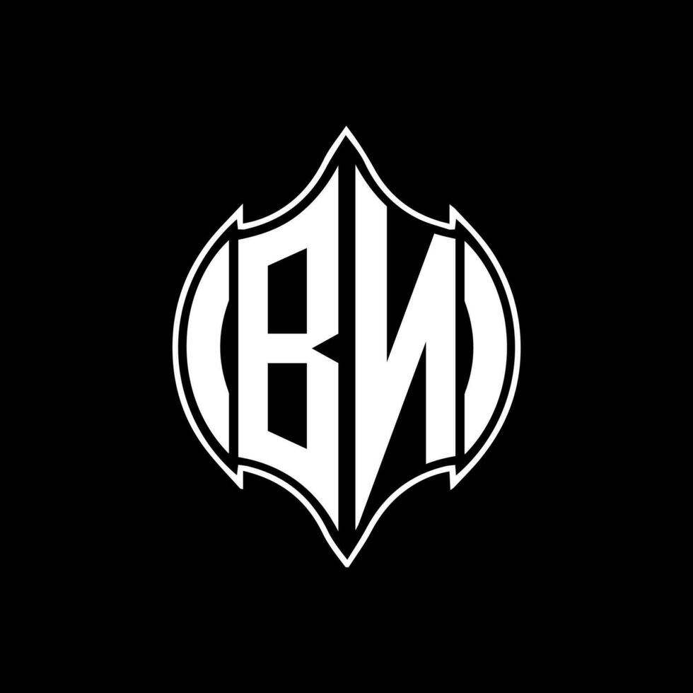 BN letter logo. BN creative monogram initials letter logo concept. BN Unique modern flat abstract vector letter logo design.
