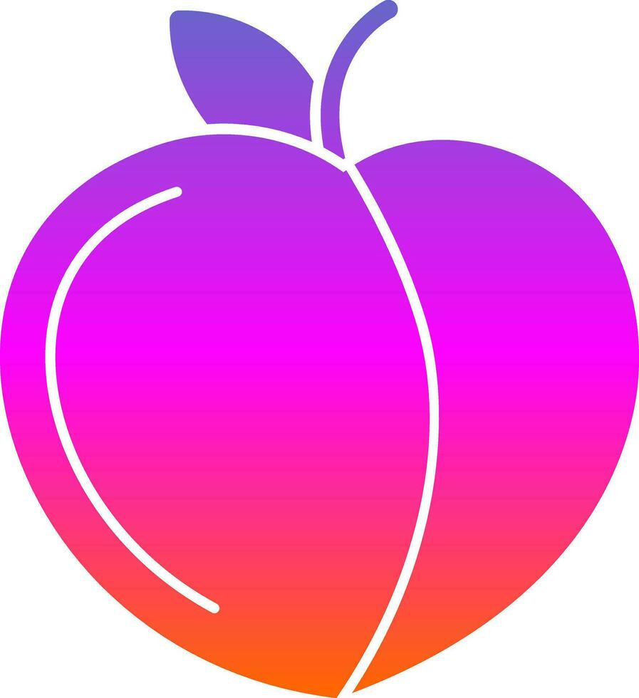 Peach Vector Icon Design