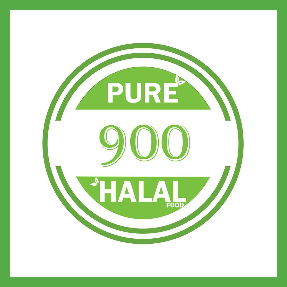 design with halal leaf design 900 vector