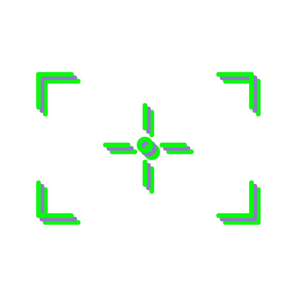 Unique Focus Vector Icon