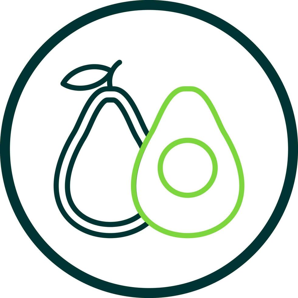 Avocado Vector Icon Design