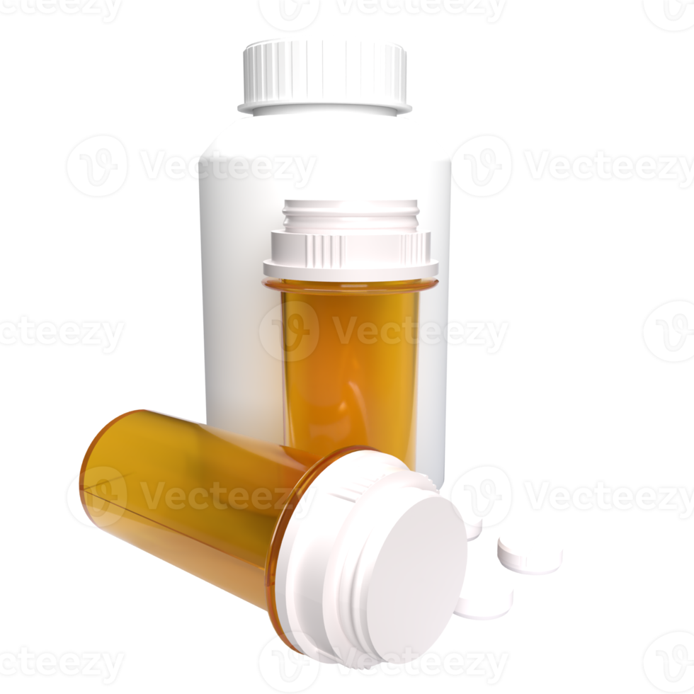 The dung on white background for Medicine or sci concept 3d rendering png