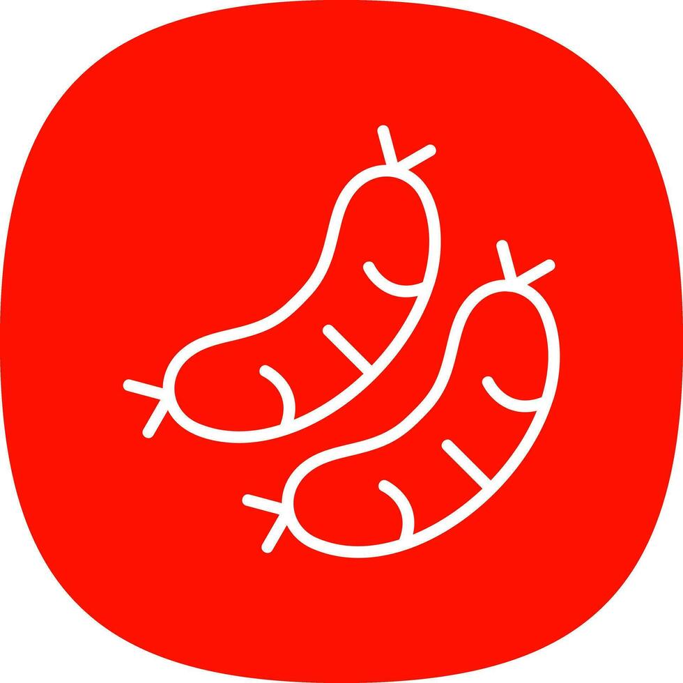 Sausage Vector Icon Design