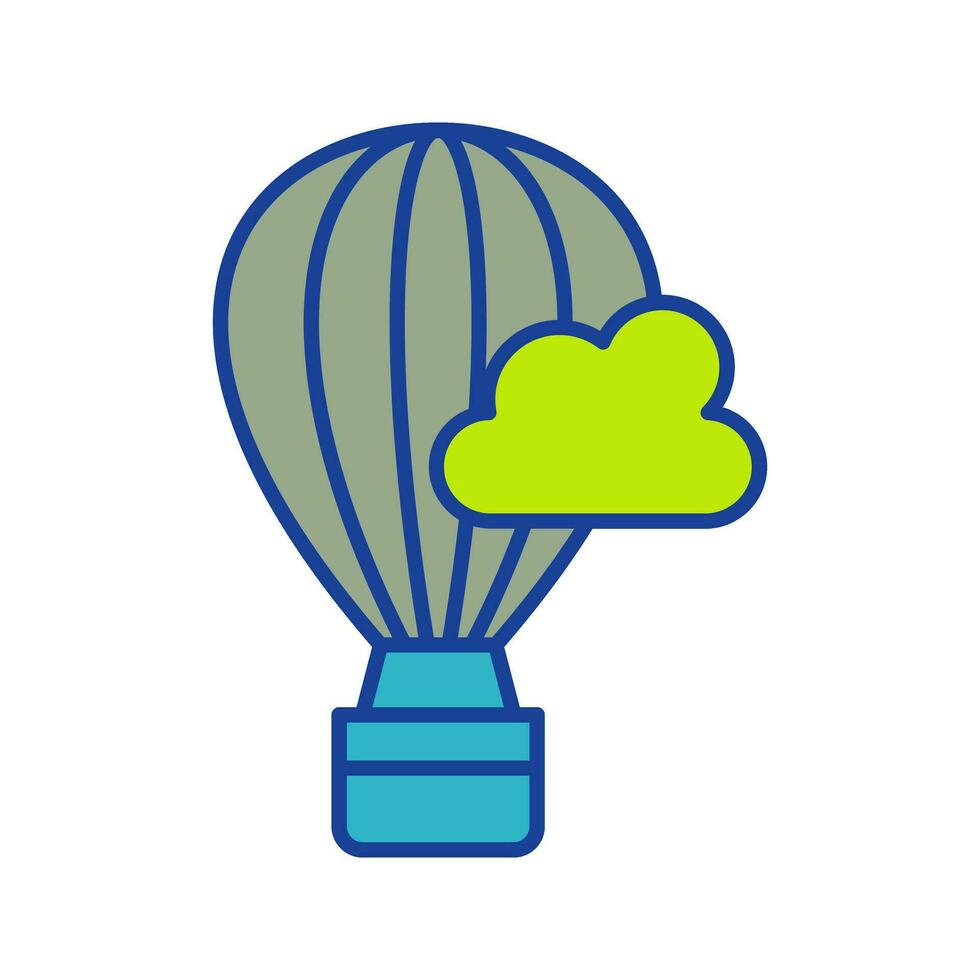 Hot Air Baloon Vector Icon