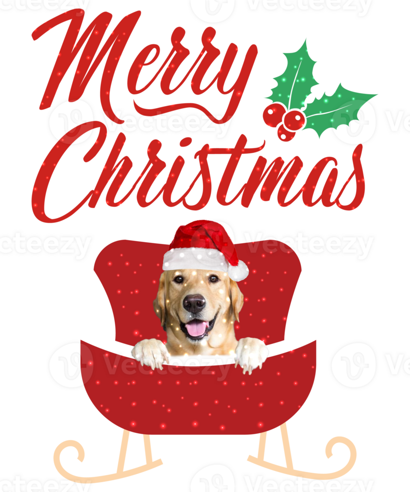 Dog Breeds Merry Christmas Design for the Holiday Season. Christmas Dog T-shirt Design. Funny Dog. png