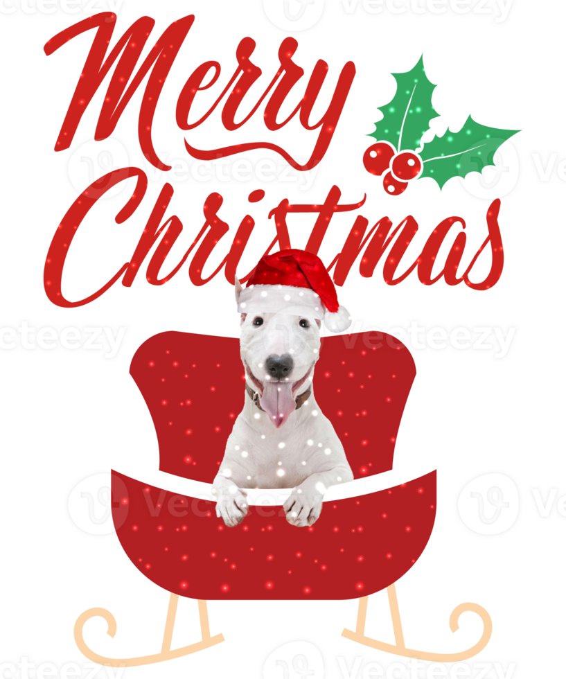 Hund Rassen fröhlich Weihnachten Design zum das Urlaub Jahreszeit. Weihnachten Hund T-Shirt Design. komisch Hund. png