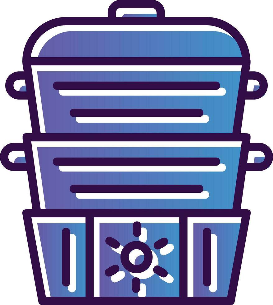 Steamer Vector Icon Design