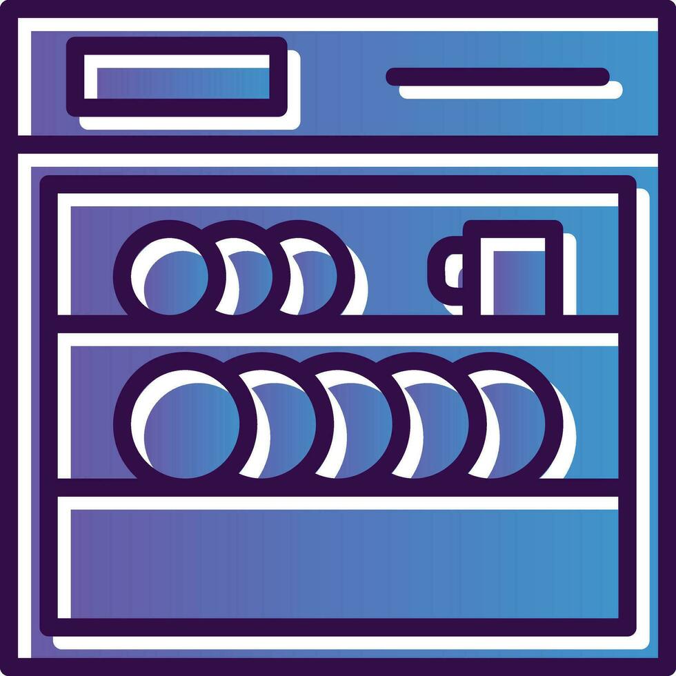 Dishwasher Vector Icon Design