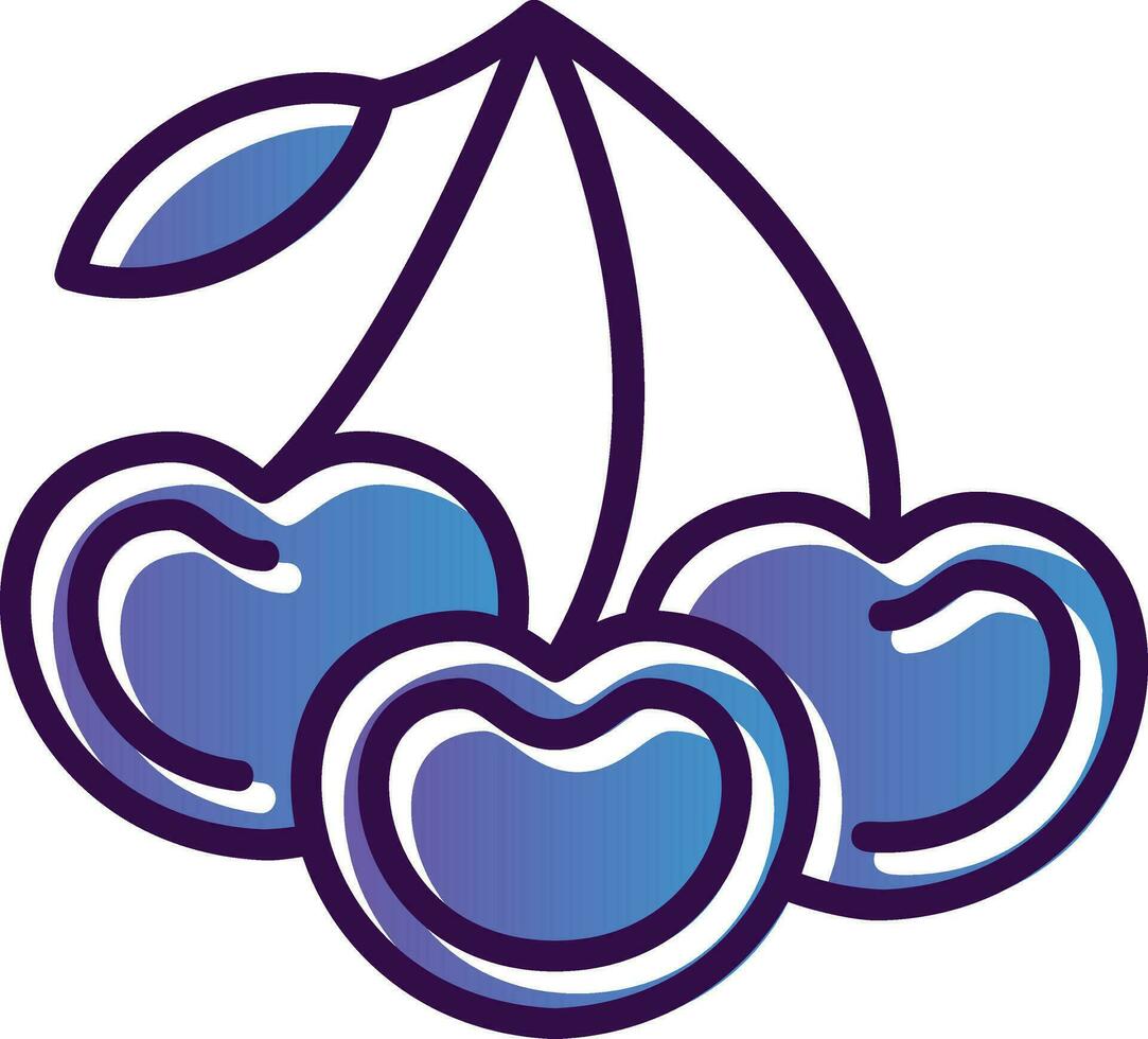 Cherries Vector Icon Design