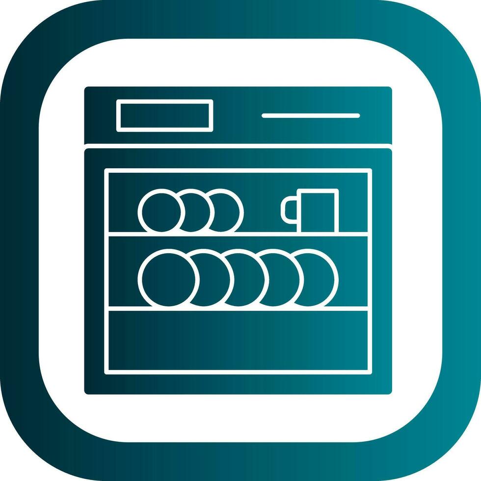Dishwasher Vector Icon Design