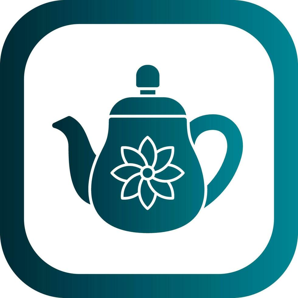 Teapot Vector Icon Design